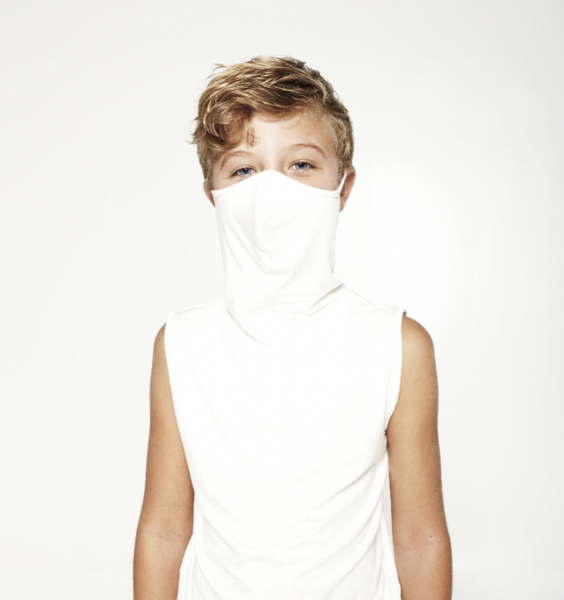 Kids Sleeveless Ivory White Shmask™