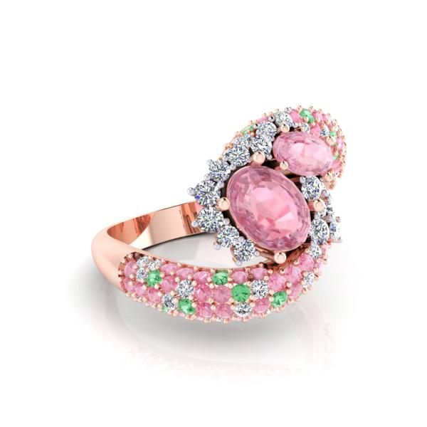 The Pink Dragon Ring