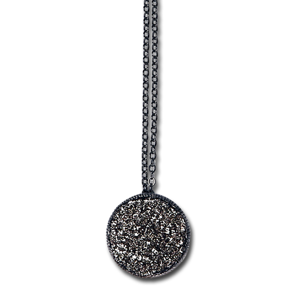Sparkler 20mm Antique Pendant Necklace