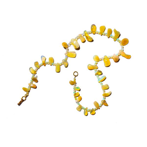 Yellow Opal Necklace (GN424)