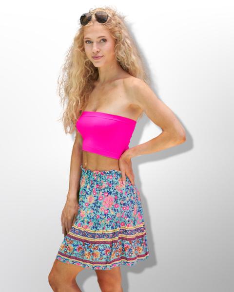 Comfy Floral Fiona Mini Skirt*