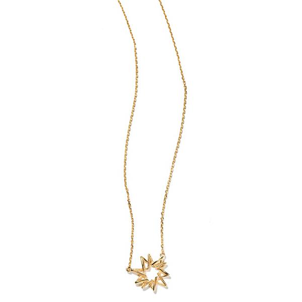 Starry Night Small Pendant Necklace - 14kt Yellow Gold