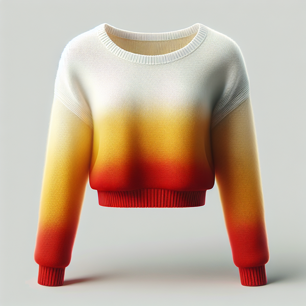 Sunset Hues Luxe Cashmere Cropped Sweater