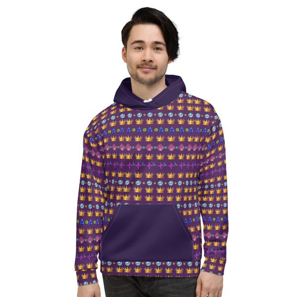 Crown Gem Hoodie- Purples