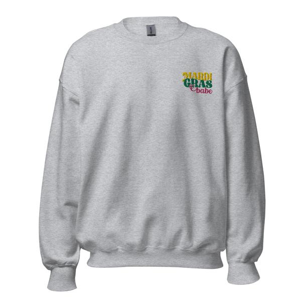 Mardi Gras Babe Unisex Sweatshirt