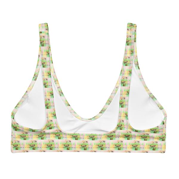 Trendy 2, All-Over Print Recycled Padded Bikini Top