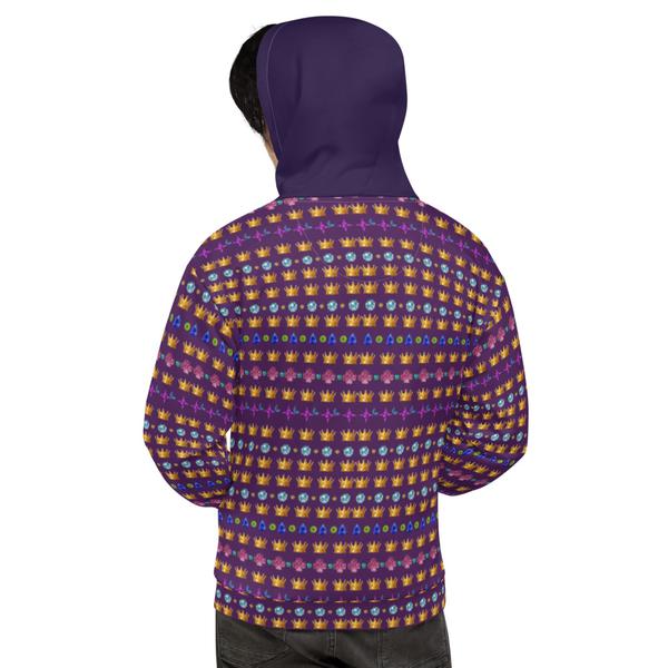 Crown Gem Hoodie- Purples