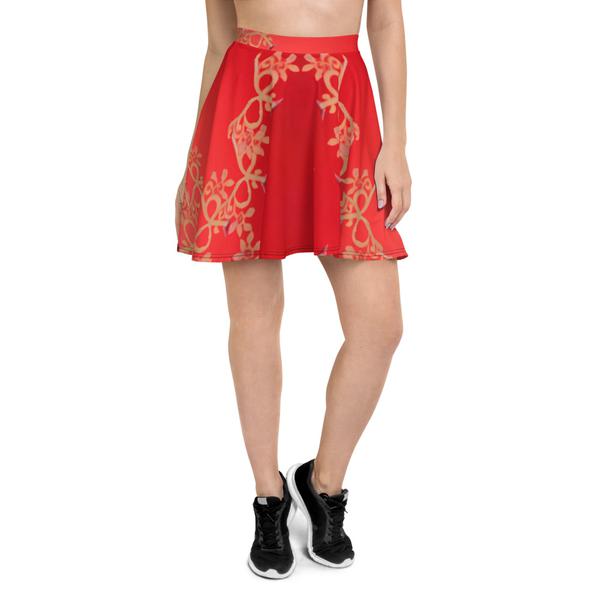 Janet Audrey Wilson All-Over Print Skater Skirt