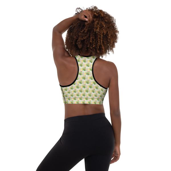 Trendy 2, All-Over Print Padded Sports Bra