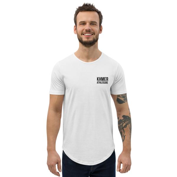 Rumduol Men's Curved Hem T-Shirt