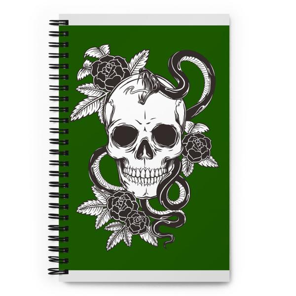 Spiral Notebook-Snake and Skull