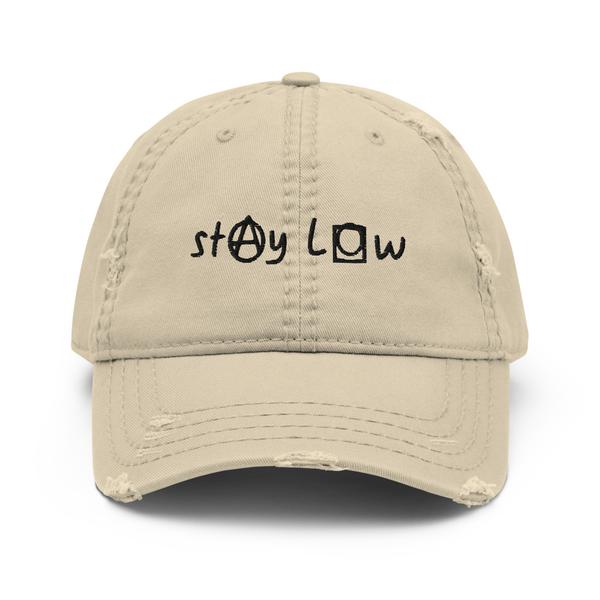 Distressed Stay Low Hat