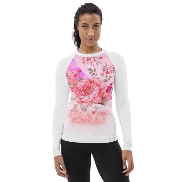 All-Over Print Women's Rash Guard - Sweet