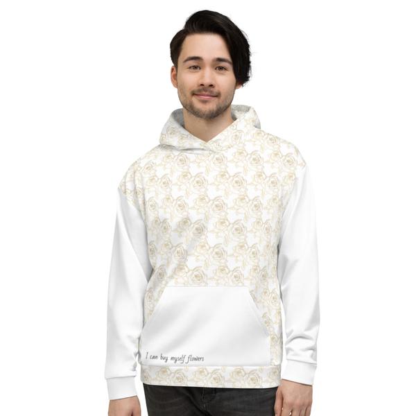 Flower Hoodie White