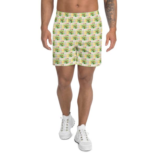 Trendy 2, All-Over Print Men's Recycled Athletic Shorts