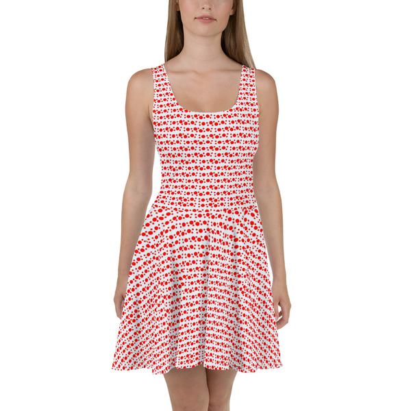 Janet Audrey Wilson Designs All-Over Print Skater Dress