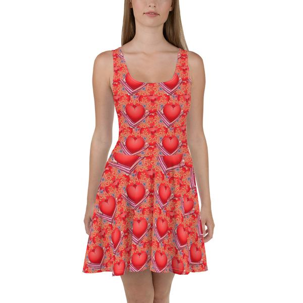 All-Over Print Skater Dress