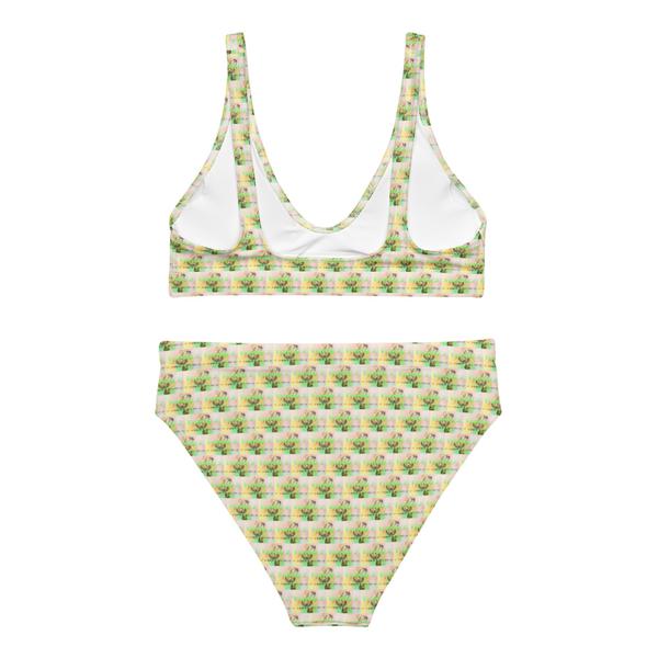 Trendy 2, All-Over Print Recycled High-Waisted Bikini