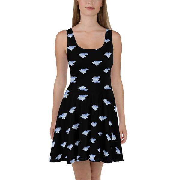 Janet Audrey Wilson Designs All-Over Print Skater Dress