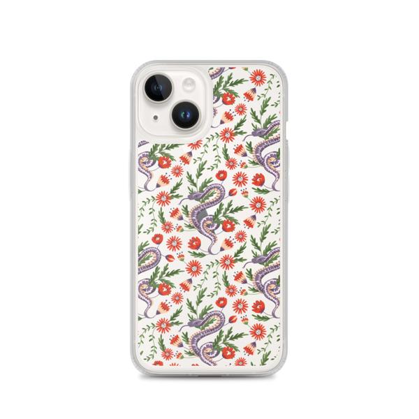 Snakes & Flowers iPhone Case