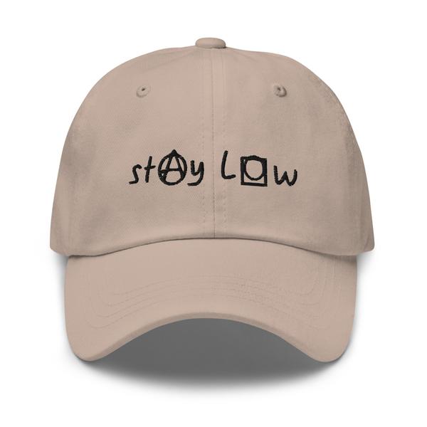 Classic Stay Low Hat (Black Letters)