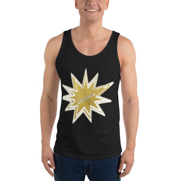 Enhance, by Janet Audrey Wilson, Men’s Staple Tank Top |