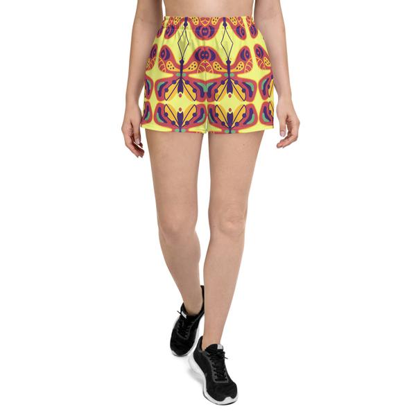 Janet Audrey Wilson Designs All-Over Print Women’s Recycled Shorts