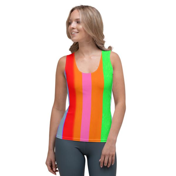 Janet Audrey Wilson Designs, Neon Colors, Women's Tank Top