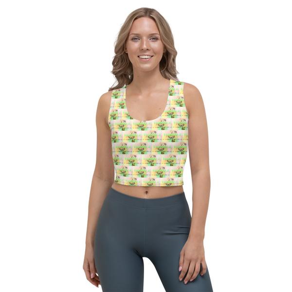 Trendy 2, All-Over Print Crop Top