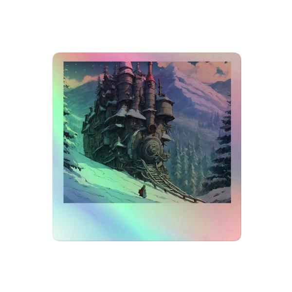 Sticker-Moving Castle in Snow