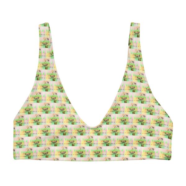 Trendy 2, All-Over Print Recycled Padded Bikini Top