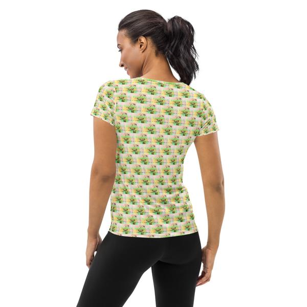 Trendy 2 All-Over Print Women's Athletic T-Shirt