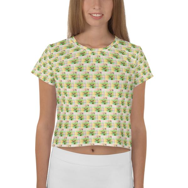 Trendy 2, All-Over Print Crop Tee