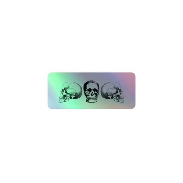 Kiss-Cut Holographic Stickers- Skull