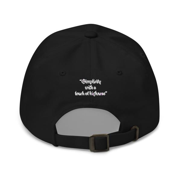 Dad hat- “Simplicity with a touch of highness” (back)