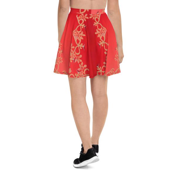 Janet Audrey Wilson All-Over Print Skater Skirt