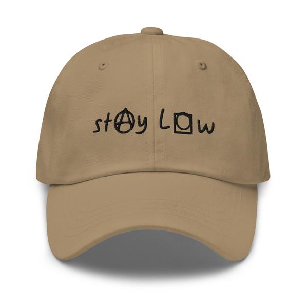 Classic Stay Low Hat (Black Letters)