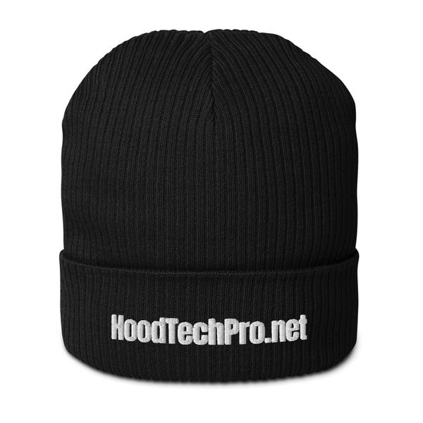 "HoodTechPro.net" Ribbed Beanie