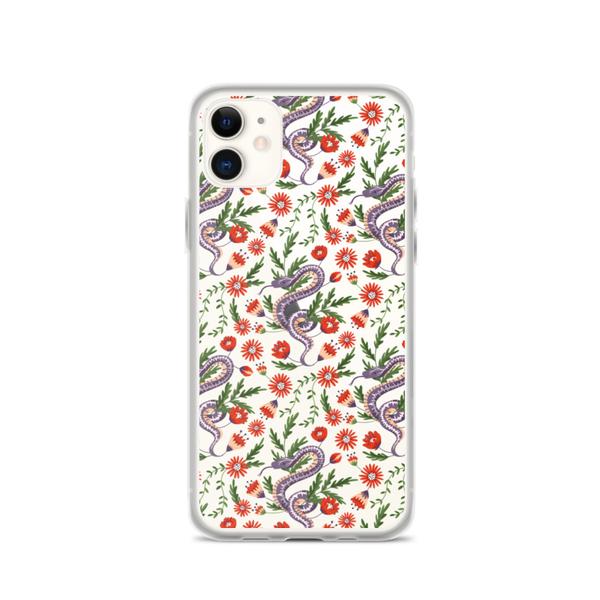Snakes & Flowers iPhone Case