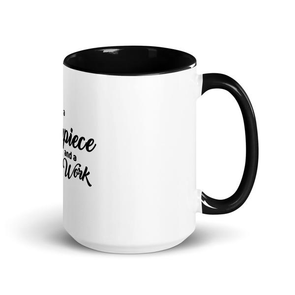 White Ceramic Mug with Color Inside