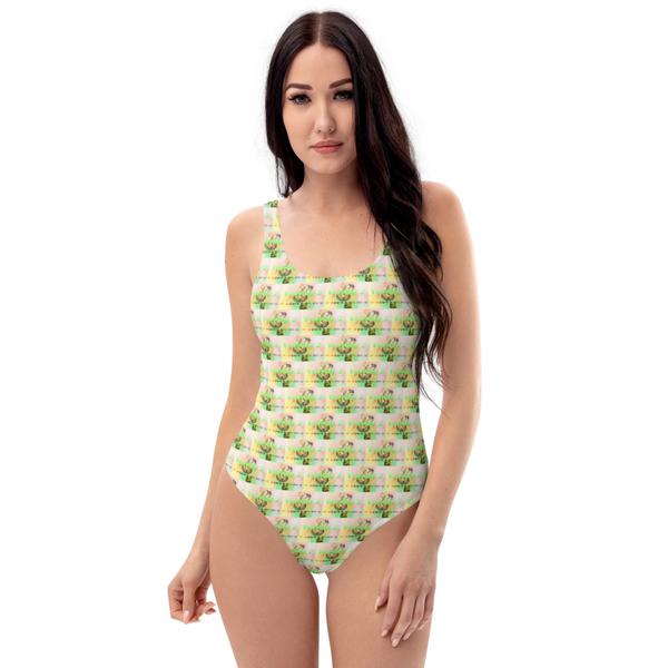 Trendy 2, All-Over Print One-Piece Swimsuit