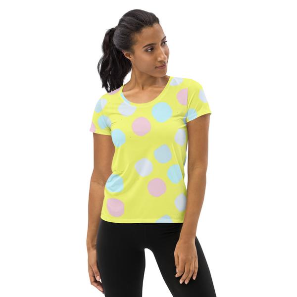 Janet Audrey Wilson Designs All-Over Print Women's Athletic T-Shirt