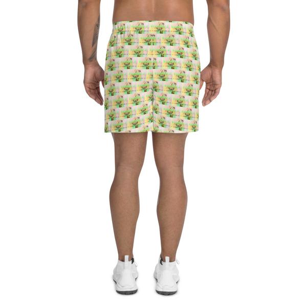 Trendy 2, All-Over Print Men's Recycled Athletic Shorts