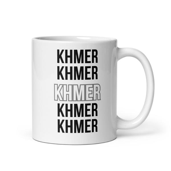 KHMER x5 White glossy mug