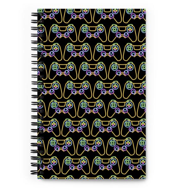 Spiral Notebook-gamer-dark