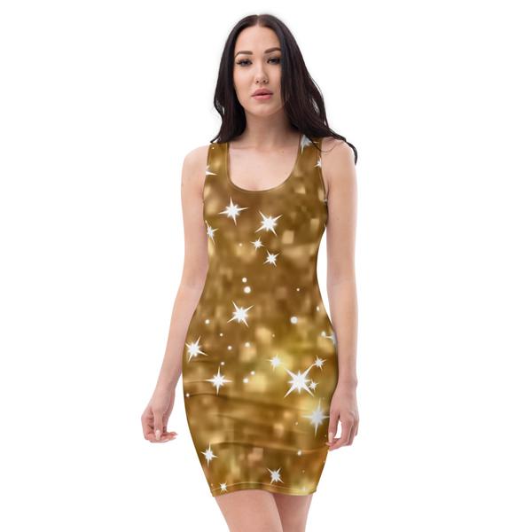 All-Over Print Bodycon Dress