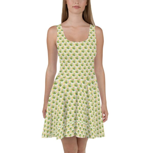 Trendy 2, All-Over Print Skater Dress