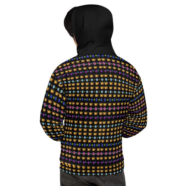 Crown Gem Hoodie- Dark