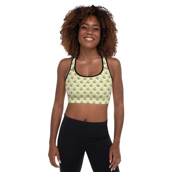 Trendy 2, All-Over Print Padded Sports Bra