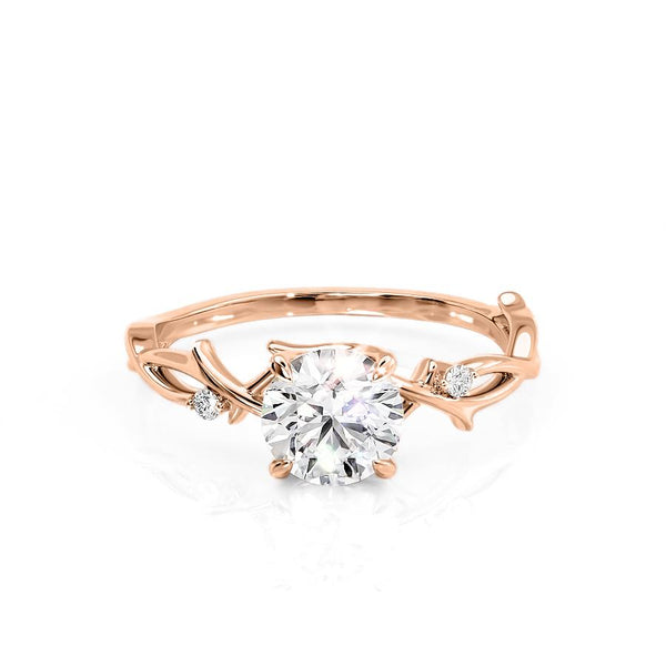 Rose Gold Twig Engagement Ring